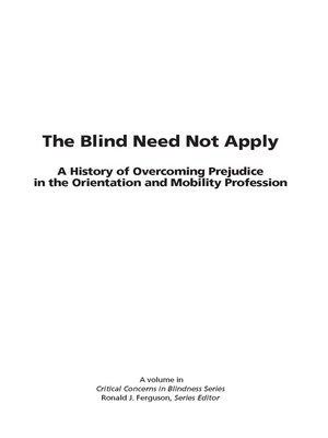 cover image of The Blind Need Not Apply